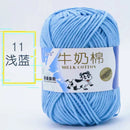 2Pcs Milk Cotton Knitting Yarn Soft Warm Yarn for Hand Knitting Worsted Crochet Threads Wool Line for Handmade