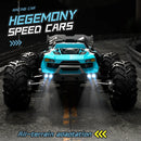 Brand New Remote Control All-Terrain Off-Road Vehicle: Brushless Motor, 4WD, 80KM/H Speed, Equipped with LED Headlights.