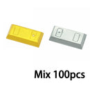 City Treasure Gold Silver Diamond Safe Box Building Blocks Jewel Dollars Cash Coin Brick Compatible Figures Accessories Kids Toy