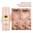 2pcs Waterproof Color Changing Foundation 4 in 1 SPF 30 Hydrating Long Lasting Brightening Concealer Coverage Makeup