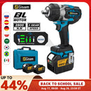 Gisam 2800N.M Torque Brushless Electric Impact Wrench 1/2 inch Screwdriver Cordless Wrench Power Tool For Makita 18V Battery Pin