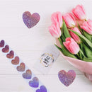 500pcs Heart Stickers for Envelopes Valentine's Day Sparkling Heart Stickers Decorative Love Stickers Holiday Decoration