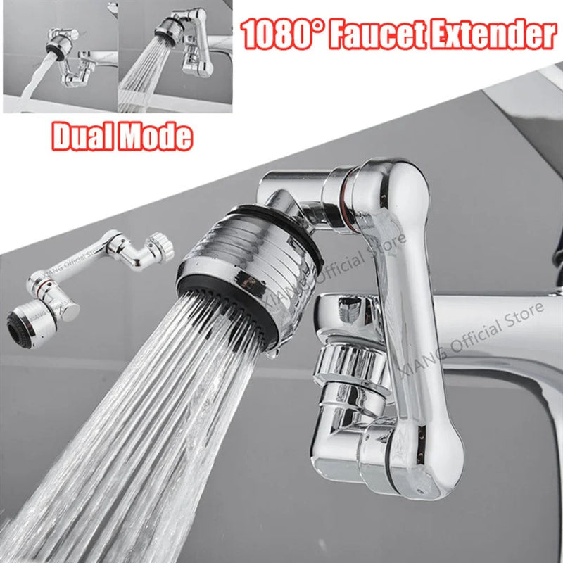 2024 New 1080° Rotatable Faucet Extender Spray Head Anti Splash Filter Kitchen Bathroom Faucets Water Saving Nozzle Sprayer