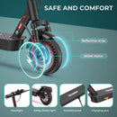 iScooter i9Max 10in Electric Scooter Max Motor 500W Dual Shock Absorption Scooters for Adult 35KM/H 10Ah Honeycomb Tire Scooter
