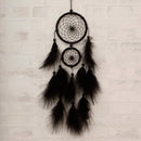 Feather Pendant Decoration Ornament Car Pendant Feather Wind Chimes Decor DIY Handmade Dream Catcher Material Kit