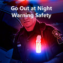 Smiling Shark JD007 Rot Blau Stroboskop Polizei Warnleuchte USB wiederaufladbare Taschenlampe Schulterclip Blinkend Outdoor