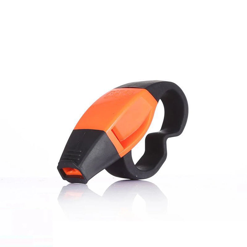 ABS Finger Grip Referee Whistle Safety Rescue Football Basketball Survival Big Sound Whistles Soccer Sports Accessories