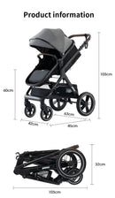 Baby stroller 3 in1,four wheel stroller,2 in 1 baby car,Lightweight strollers,Mutifunction Strollers,baby carriage,Poussette