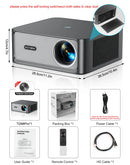 ThundeaL 3000Ansi 4K Full HD Projector TD98Pro 2G 32G Home Theater WiFi Android Portable Samrt TV Cinema TD98 Pro Beam Projector