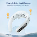 Nackenmassagegerät 15 Gänge 6 Modi Zervikaltherapie Massagestimulator 8-Kopf USB-Ladefunktion Vibrationsimpuls für Zuhause und Büro