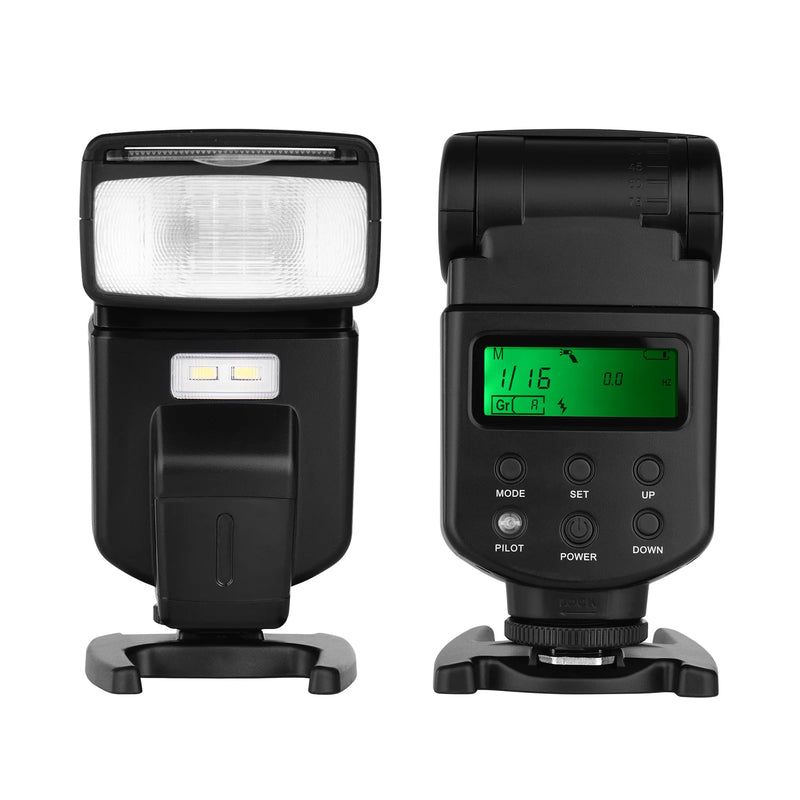Andoer Flash Speedlite GN40 Adjustable LED Fill Light On-camera Flash With Bracket Replacement for Canon Nikon DSLR Cameras