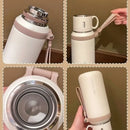 The Emberline | Double-Wall Vacuum Thermos Flask with Tea Strainer, 600/800ml
