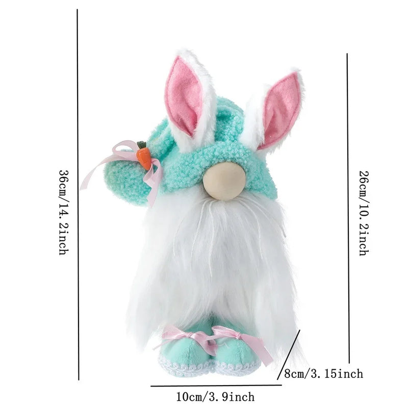 Easter Faceless Gnome Rabbit Doll Cartoon Home Easter Ornament Bunny Doll Easter Party Gifts