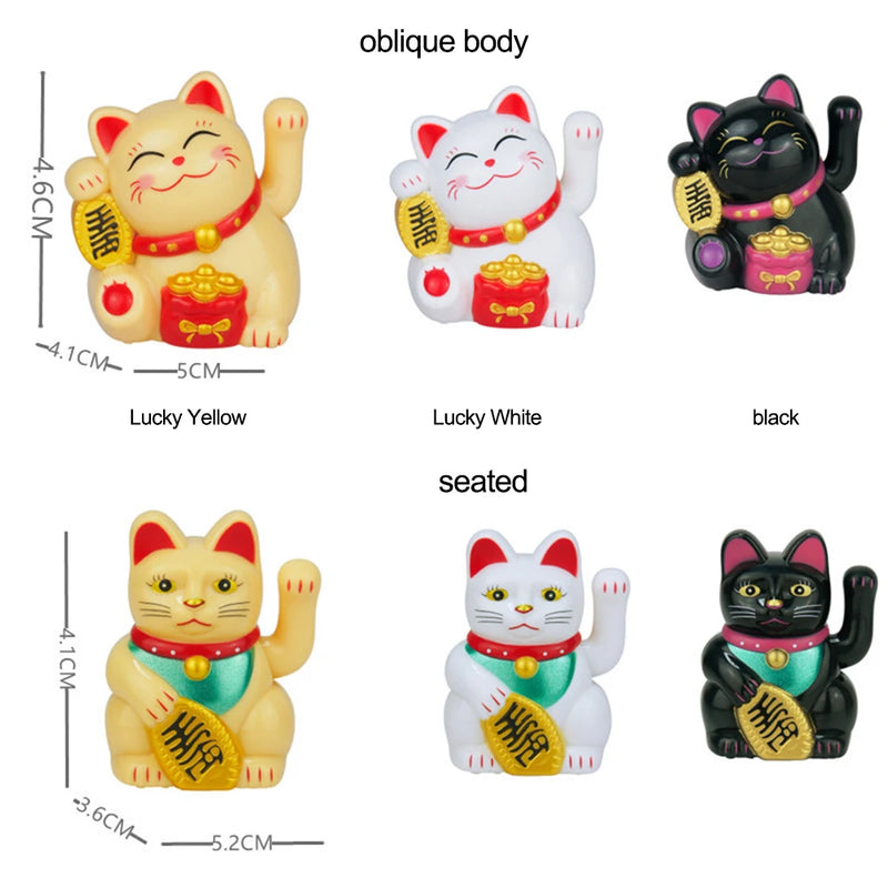 Chinese Lucky Cat Decor Lucky Cat Electric Waving Lucky Cat Cashier New Store Opening Gift For Good Luck Home Car Ornaments