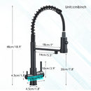 Drinking Water Kitchen Faucet Black Kitchen Sink Faucet Brass Kitchen Tap With Filter Faucet 360° Rotate Sink Mixer Dual Mode