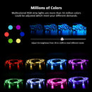 LED Strip Light RGB 5050 Music Sync Color Changing  Sensitive Built-in Mic, App Controlled LED Lights 5M 10M 15M DC12V Flexible