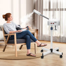 750ml Ozone Facial Steamer Height Adjustable Sprayer 360° Rotatable Movable Skin Care Equipment for Salon Beauty Spa White/Black