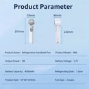 Portable Electric Fan Semiconductor Refrigeration Handheld Fan 4000mAh USB Rechargeable Cooling Fan Air Cooler Outdoor