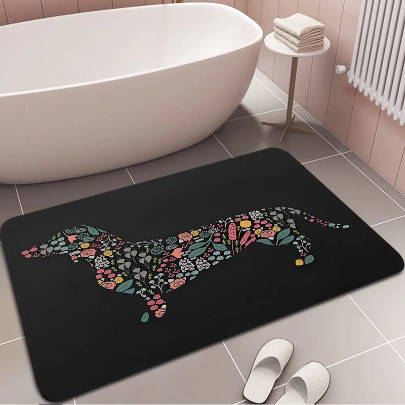 Pablo Picasso Wild Wiener Dog Dachshund Floor Carpet Retro Multiple Choice Living Room Kitchen Rug Non-Slip Hotel Decor Mat