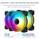 COOLMOON Chassis Cooler Radiator 4Pin PWM Silent PC Case Cooling Fan 120mm 5V 3Pin ARGB Aura Sync Computer Cooler