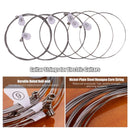 ZIKO DN-009  DN-010 Extra Light Guitar Strings for Electric Guitars Hexagonal Core Namo Coating Nickel Winding 6pcs Strings Set