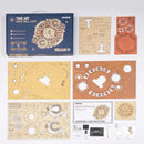 Robotime Zodiac Wall Clock TIME ART 3D Wooden Puzzle Model Building Block Kits  DIY Gift for Children Kid Adult Home Decor Clock