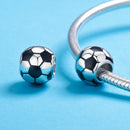 BISAER 925 Sterling Silver Ball Series Charm Football Volleyball Tennis Basketball Dumbbel Pendant Fit Bracelet DIY Fine Jewelry