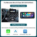 12.3'  Wireless CarPlay Android Auto Multimedia Display Screen for Mercedes-Benz A W176 B W246 CLA GLA Class 2013 to 2015