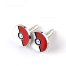 Pokemon Poke Ball Cufflinks Men's Shirt Cuffs Nail Fashion Personality Alloy French Round Button Men Sleeve Shirt Cufflinks