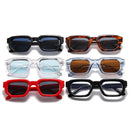 SO&EI Fashion Square Sonnenbrille Damen Shades UV400 Vintage Blau Tee Punk Herren Sonnenbrille