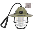 LED Camping Light Retro Hanging Tent Lamp Waterproof Retro Camping Lantern Stepless Dimmable 4500mAh Rechargeable Emergency Lamp