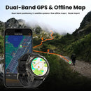 The Tank T4 | Rugged 6-Satellite GPS Smartwatch — 10ATM Diving Certified, Stainless Steel Bezel