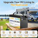 LiFePO4 Battery 12V 100Ah BMS100A Rechargeable Lithium Battery Pack For Inverter Solar Off-Road Off-grid Solar Energy Deep Cycle