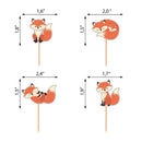 Fox Birthday Decorations Balloon Cupcake Toppers Woodland Animals Theme Party Dress Up Supplies Fox Paper Lantern Kids Gifts