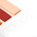 10*20PCS Transparent Index Notes Paper Office School Supplies Stationery Small Rectangu Fluorescent Sticker Strip Sticky