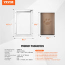 The Threshold | Aluminium Pet Door with Magnetic Flap and Lock