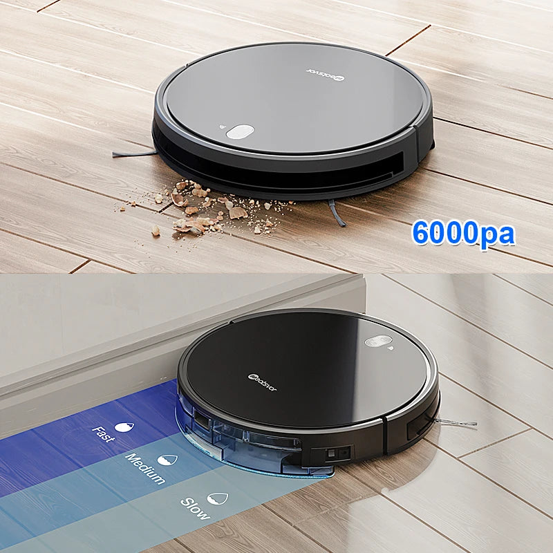 NEATSVOR x520 Robot Vacuum Cleaner 6000pa 5200 MAh Regular Automatic Charging For Sweeping and Mopping Smart Home