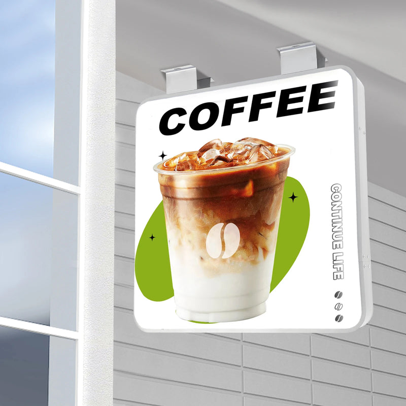 60cm Waterproof Double-sided LED Advertising Light Box Outdoor Light Advertising Board Round Square Light Advertising Box