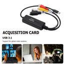 USB 3.1 Easy Cap Video Audio Konverter 1 Kanal Typ-C DVD Audio Capture Adapterkarte Video Capture Konverter für PC Smartphone
