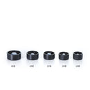 100pcs 18mm 24mm 28mm 400 Essential Oil Bottle Lid Screw Bakelite Cover Phenolic Resin Cap Transparent Inner Plug Black Top