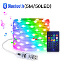 WS2812B Bluetooth USB Music Dream Color Light 5V RGBIC LED String 5/10/20m Christmas Birthday Party Garland Decor Fairy Lights