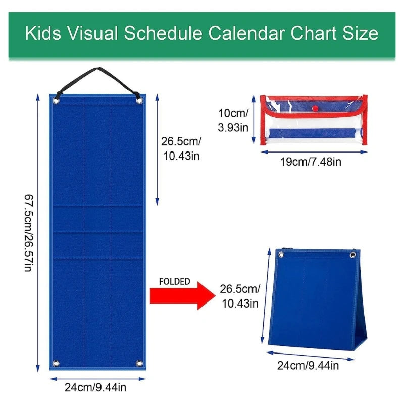 Children Daily Routine Chart with 70 Cards Visual Schedule Chart for Kids Toddler Autism Preschool Homeschool Activities R9UA