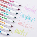 8/12/24Colors Double Line Outline Art Pen DIY Graffiti Pen Highlighter Marker Pens Diary For Scrapbook Poster Card Stationery