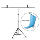 SH T-shaped Stand Tripod Background Backdrop Photography Adjustable Support System Photo Studio  for Non-Woven Muslin Backdrops