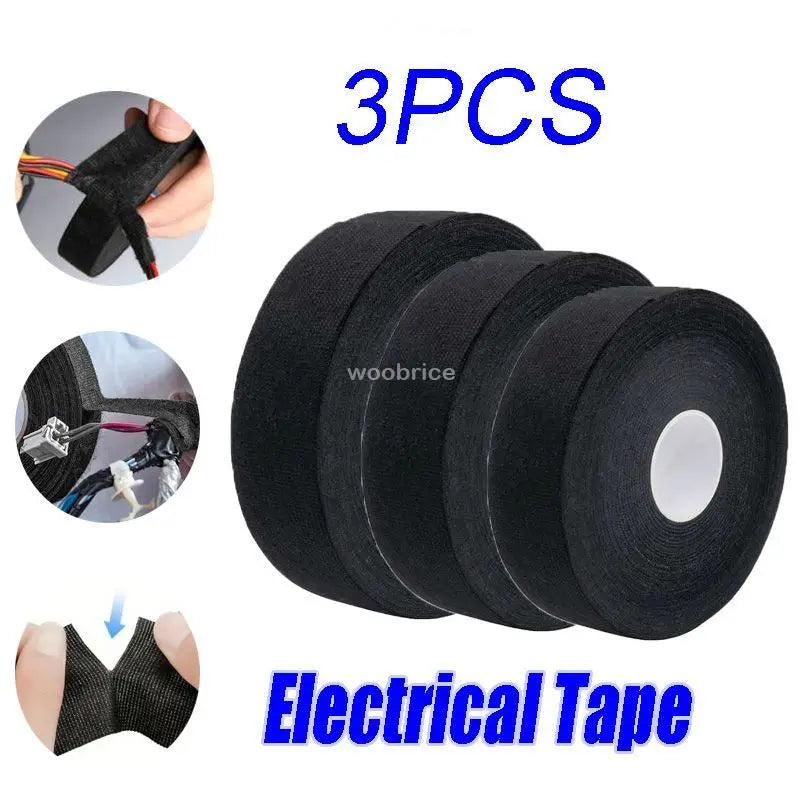 Wiring Electrical Auto Electrical Tape Heat Resistant Harness Adhesive Waterproof Tape Insulating Automotive Fabric Cloth Tape