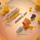 YILONG Yellow Gragonfly III Tattoo Cartridge Needles 20Pcs Disposable Tattoo Needle Cartridge Individually Packaged Needles