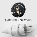 EU AC Power Adapter Socket 16A 250V Connector Cable Electrical Plug White Black korean Male Converter Adaptor Detachable Plug