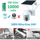Tuya Smart 3MP Patrol Human Body Filtering 5W Solar 10000mAh Battery Wireless PTZ Outdoor WiFi PIR CCTV Auto Tracking Camera