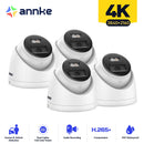 ANNKE 4K IP-Kamera Außen Innen Wetterfest Turret 4K Videoüberwachungskameras Audioaufnahme CCTV Kameras 8MP POE Kameras