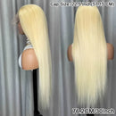 40Inch Straight Blonde 613 Blonde Human Hair Lace Frontal Wig 13x6 Transparent Blonde Lace Front Wigs Pre Plucked Human Hair Wig
